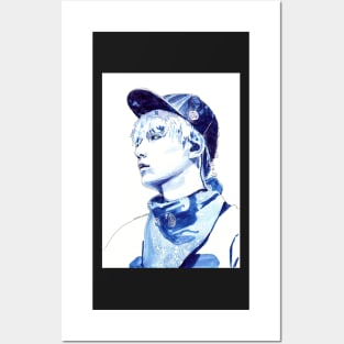 BTS Suga Watercolour Design by NiamhYoungArt Posters and Art